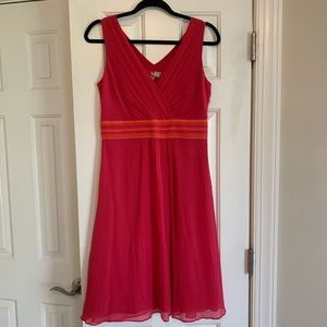 Boden Silk Chiffon wrap-front dress